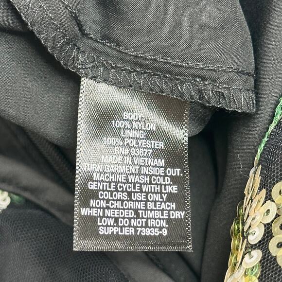 NWT Worthington Black Multicolor Floral Sequin Semi Sheer Midi Skirt Womens Sz 6 - Picture 9 of 10